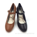 Zapatos de baile de mujeres zapatos modernos tacón grueso
